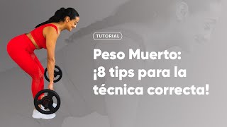 ¿Cómo hacer peso muerto correctamente💥 8 Tips para la ejecución adecuada 💡 [upl. by Pompei]