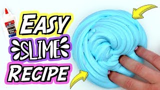 HOW TO MAKE SLIME For Beginners NO FAIL Easy DIY Slime Recipe [upl. by Yaniv824]