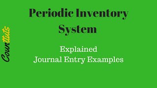 Inventory Journal Entries Example  Periodic Inventory System [upl. by Ilatan]