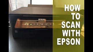 Epson Printers  How To Scan [upl. by Arutnev]