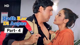 Hadh Kar Di Aapne  Movie In Part 04  Govinda  Rani Mukherjee  Comedy Movie [upl. by Alathia]