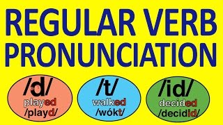 REGULAR VERBS PRONUNCIATION 23 06 2013 [upl. by Adabelle972]