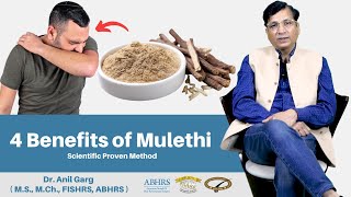 4 Benefits of Mulethi  मुलेठी के फायदे  Heart Skin Hair And Cough Benefits  Dr Anil Garg [upl. by Vanthe]