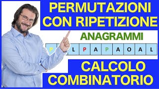 Calcolo combinatorio permutazioni con ripetizione [upl. by Dnaltroc]