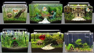 Top 8 DIY Mini Aquarium Decoration Ideas How To Make Aquascape Fish Tank At Home Ideas MR DECOR 186 [upl. by Shadow]