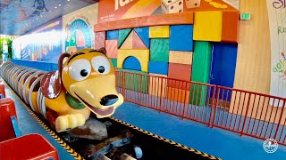 Slinky Dog Dash Roller Coaster FULL 4K RIDE Experience Disneys Hollywood Studios Walt Disney World [upl. by Thurber]