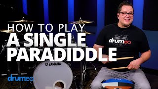 Single Paradiddle  Drum Rudiment Lesson Drumeo [upl. by Alonso648]