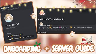 ONBOARDING AND SERVER GUIDE SETUP  DISCORD TUTORIAL [upl. by Raynor971]