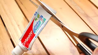 HOW TO MAKE a REUSABLE Toothpaste Tube [upl. by Einnaj]