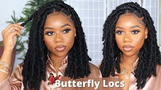 DISTRESSED BUTTERFLY LOCS TUTORIAL 🦋 NEW METHOD  Protective Style  Janet Collection Nala Tress [upl. by Inwat282]