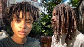 Semi Freeform Locs  Never Retwisted [upl. by Bencion]