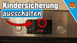 Kindersicherung am Backofen ausschalten amp einschalten ⚡️ Anleitung 💥 [upl. by Jew467]