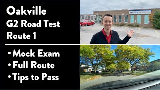 Oakville G2 Road Test Route 1 out of 2  Full Route amp Tips on How to Pass Your Driving Test [upl. by Enirbas]