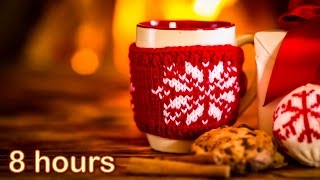 ☆ 8 HOURS ☆ CHRISTMAS MUSIC with Fireplace ♫ Christmas Music Instrumental ☆ Christmas Songs Medley ♫ [upl. by Ydde239]