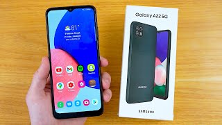 Samsung Galaxy A22 5G Unboxing amp First Impressions [upl. by Sheldon]