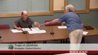 Litchfield Mosquito Control District Meeting  Jun 30 2016 [upl. by Emile]