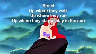 DISNEY  Part Of Your World LYRICS [upl. by Meekyh]