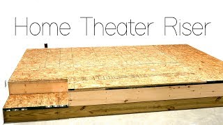 DIY Home Theater Seating Riser Construction 🍿 [upl. by Eruot]