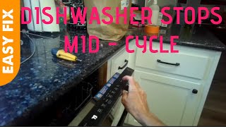 ✨ DISHWASHER STOPS MIDCYCLE EASY FIX ✨ [upl. by Gnoud]