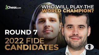 2022 FIDE Candidates  Can The Last World Champion Challenger HOLD ON With The Black Pieces  R7 [upl. by Delgado]