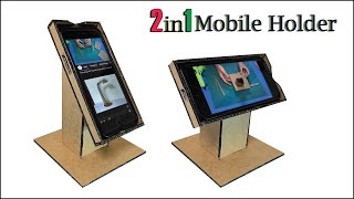 How to make cardboard mobile stand  DIY Mobile stand [upl. by Eniarda]