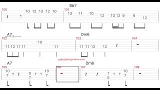 Les Yeux Noirs by Django Reinhardt transcription  tab 250BPM [upl. by Aiclid384]