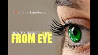 How To Remove Debris or Eyelash From Eye [upl. by Alliuqal]