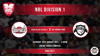 NBL1 Team Solent Kestrels v BA London Lions  160121 [upl. by Celestyn189]