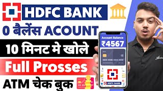 HDFC Zero Balance Account Opening Online  HDFC Bank Account Opening Online  HDFC Bank Account​ [upl. by Isus577]