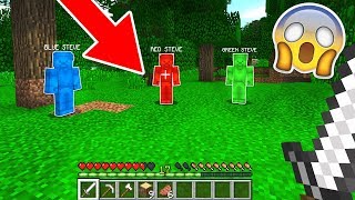 RED STEVE GREEN STEVE AND BLUE STEVE MEET IN MINECRAFT [upl. by Enileuqkcaj]