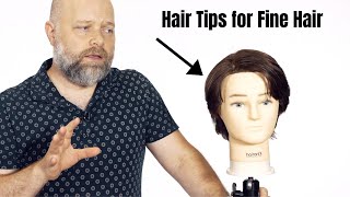 Hair Tips for Fine Hair  TheSalonGuy [upl. by Malinde]