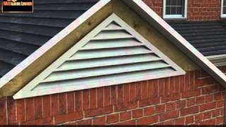 How to Install a Gable Louver [upl. by Rosenkranz]