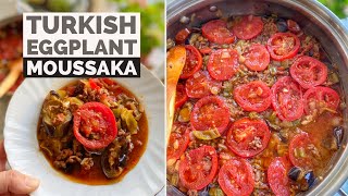 Turkish Eggplant Moussaka quotPatlıcan Oturtma  Musakkaquot [upl. by Olin238]