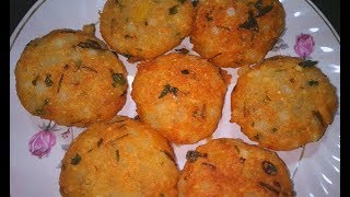 Sabudana Vada Sabur Pakora Sago Vada Recipe Sago Vada [upl. by Ilehs]