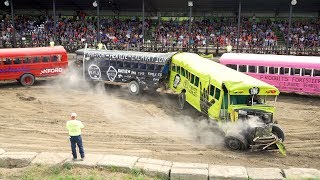 Demolition derby  BUS  Autobus Lachute 2019 [upl. by Alford]