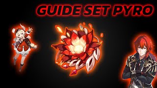 GUIDE SET PYRO Sorcière des flammes ardentes  Genshin Impact FR [upl. by Minne]