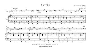 Gossec  Gavotte in D Major  Flute [upl. by Nelag14]