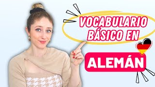 TOP 100 Palabras Básicas en Alemán y Pronunciación Parte 1  Curso de Alemán Básico 🇩🇪 [upl. by Byrd]