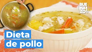 Cómo preparar una sopa de dieta de pollo  BUENAZO [upl. by Tnilc]