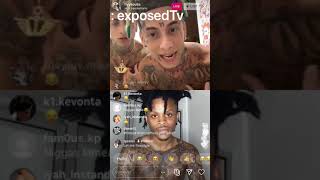 Saedemario threatens fake gangster on ig live 8620 [upl. by Sesylu843]