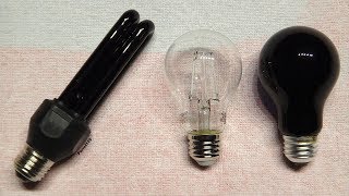 LED vs Incandescent vs Fluorescent Black Light 2018 [upl. by Blinnie]