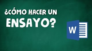 CÓMO HACER UN ENSAYO ACADÉMICO [upl. by Childs]