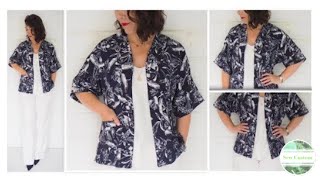 How I Sewed my Kimono Style Jacket [upl. by Licec]