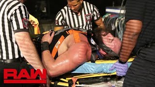 Strowman and Lashley are taken to a medical facility Raw July 1 2019 [upl. by Parcel]