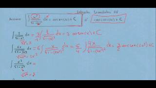 Integrales indefinidas 08 arcoseno arcocoseno [upl. by Erimahs]