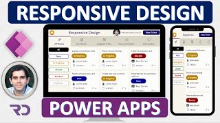 How to build Responsive Power Apps  Responsive Layouts Tabs Galleries amp Forms [upl. by Eillime553]