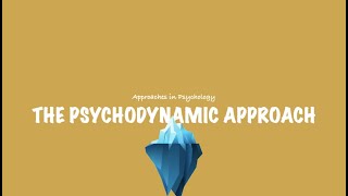 ALevel Psychology AQA The Psychodynamic Approach [upl. by Vani]