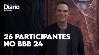 BBB 24 reality terá 26 participantes nesta edição [upl. by Adnilrem]