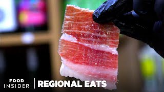 Why Spanish Iberian Ham Is The Worlds Most Expensive Cured Meat  Regional Eats [upl. by Chuah67]