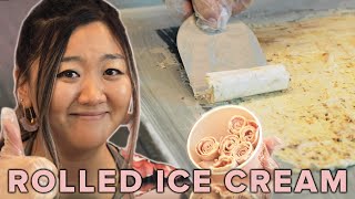 I Learned How To Roll Ice Cream Like A Pro • Tasty [upl. by Einaej]